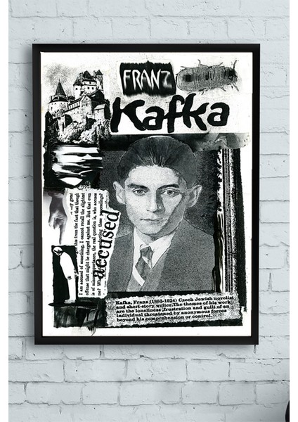 Franz Kafka Çerçeveli Tablo 21 x 30 cm