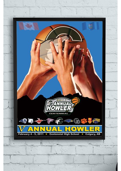 Howler Basketbol Çerçeveli Tablo 21 x 30 cm