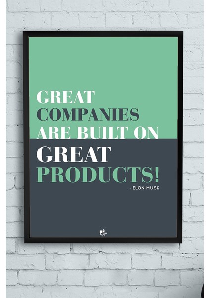 Great Companies Girişimcilik Çerçeveli Tablo 21 x 30 cm
