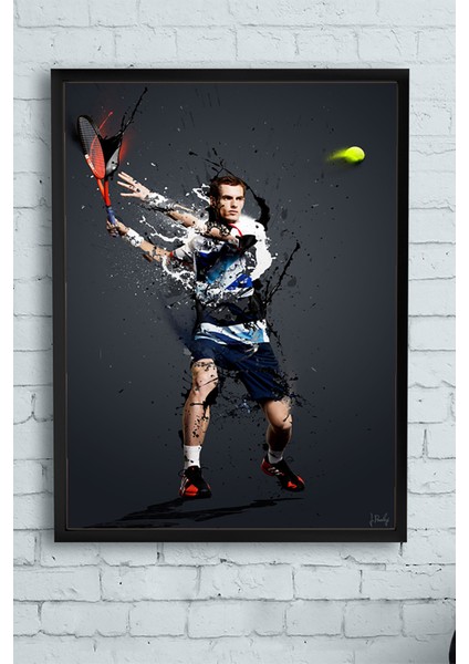 Andy Murray Çerçeveli Tablo 3 21 x 30 cm