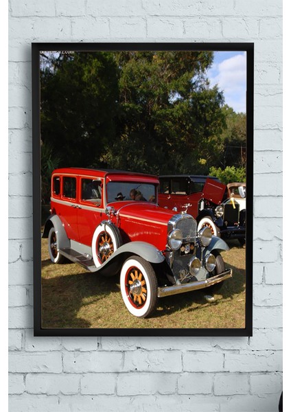 1931 Buick Araba Çerçeveli Tablo 2 50 x 70 cm