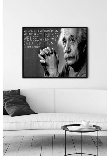 Einstein Bilimsel Çerçeveli Tablo 3 50 x 70 cm