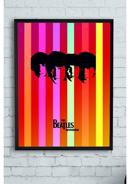 The Beatles Çerçeveli Tablo 3 40 x 50 cm