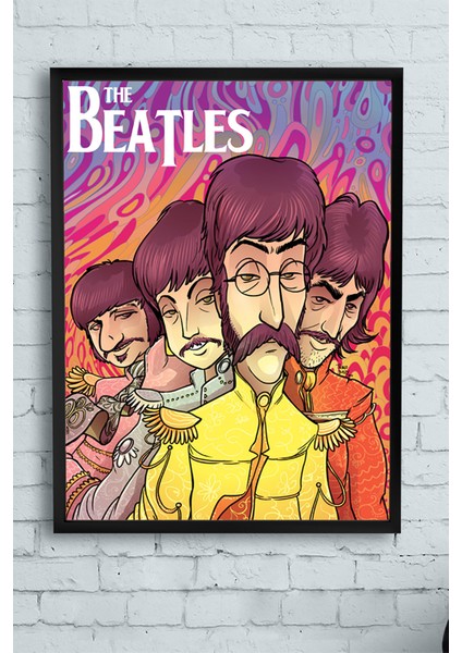 The Beatles Çerçeveli Tablo 6 21 x 30 cm