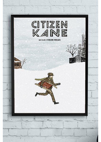 Citizen Kane Film Afişi Çerçeveli Tablo 4 21 x 30 cm