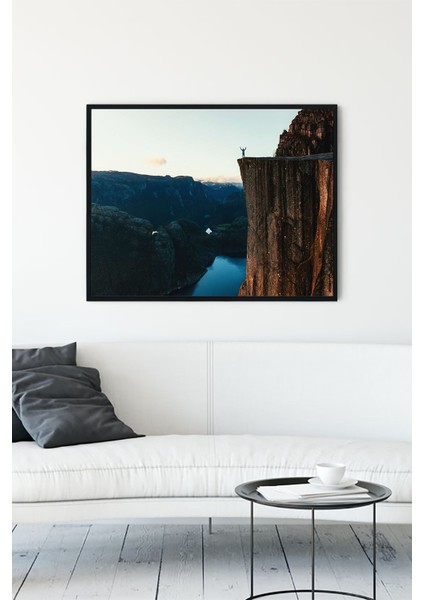 Muhteşem Dağ Manzara Çerçeveli Tablo 21 x 30 cm