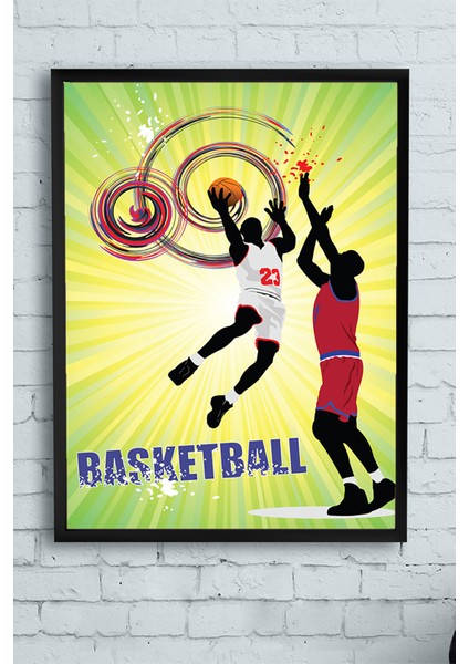 Basketbol Çerçeveli Tablo 21 x 30 cm