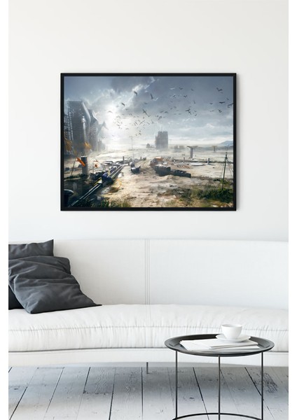 Doğanın Yok Oluşu Sanatsal Çerçeveli Tablo 21 x 30 cm