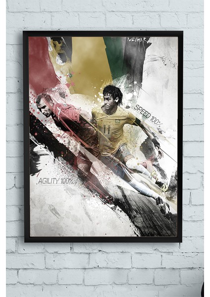 Agility Futbol Çerçeveli Tablo 21 x 30 cm