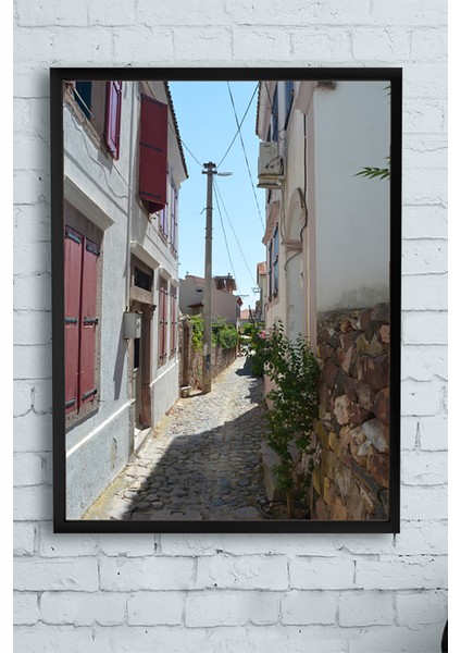 Ayvalık Manzara Çerçeveli Tablo 21 x 30 cm