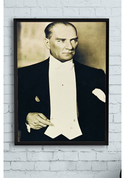 Mustafa Kemal Atatürk Çerçeveli Tablo 21 x 30 cm