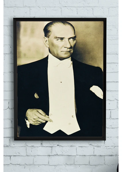 Mustafa Kemal Atatürk Çerçeveli Tablo  21 x 30 cm