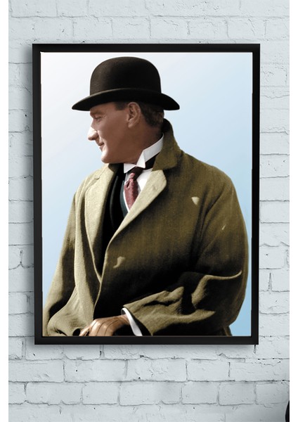 Mustafa Kemal Atatürk Çerçeveli Tablo 4 50 x 70 cm