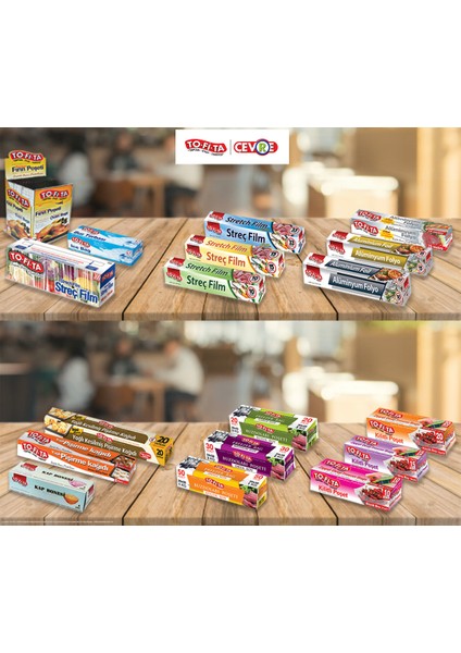 Hazır Kesilmiş Yağlı Pişirme Kağıdı 20'li x 2 - 40 Yaprak 42 x 37 cm