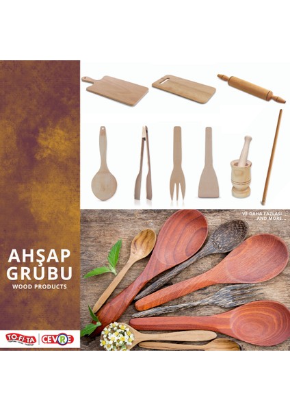 Ahşap Maşa 30 cm