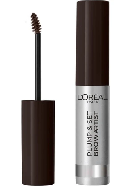 L'Oréal Paris Brow Artist Plump & Set Dolgun Görünüm Veren Kaş Sabitleyici Maskara  - 109 Ebony