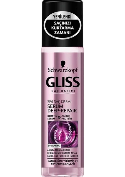 Glıss Sıvı Saç Kremi 200 ml Serum Deep Repaır