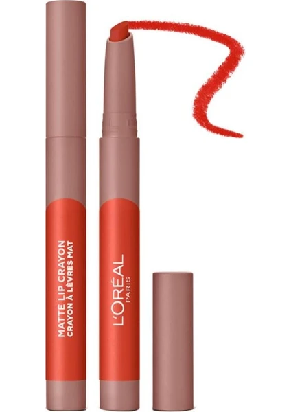 L'Oréal Paris Infaillible Matte Lip Crayon Kalem Mat Ruj - 110 Caramel Rebel