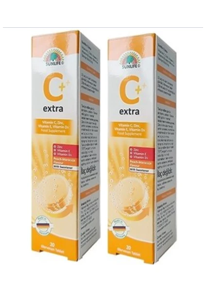 Vitamin C Extra 20 Efervesan Tablet x 2