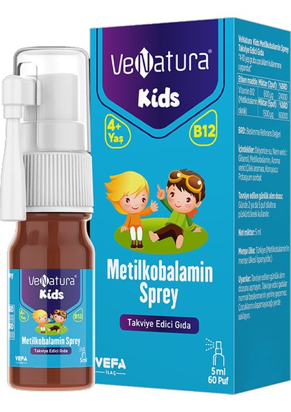 Kids B12 Metilkobalamin Sprey 5 ml