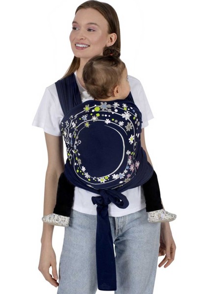 Bebek Taşıma Şalı Lacivert