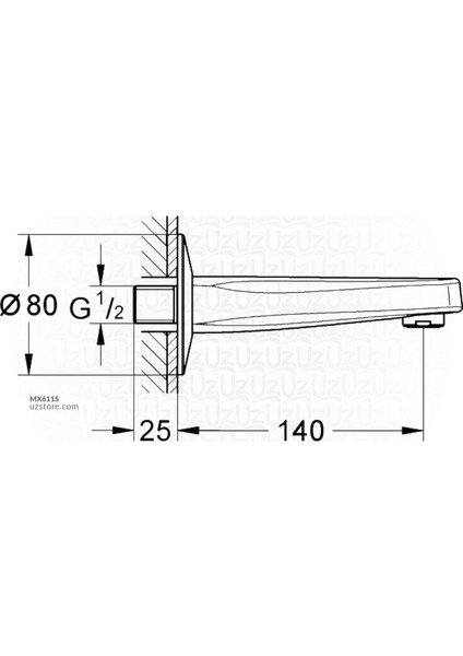 Baucurve Çıkış Ucu 13252000 fiyatları