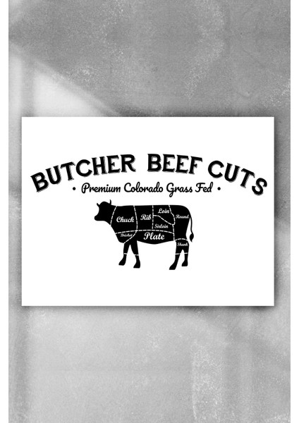 Butcher Mutfak Poster 60 x 90 cm