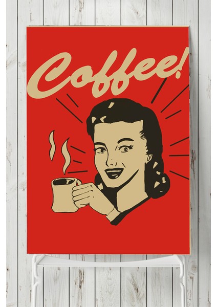 Coffe Girl Mutfak Poster 40 x 60 cm