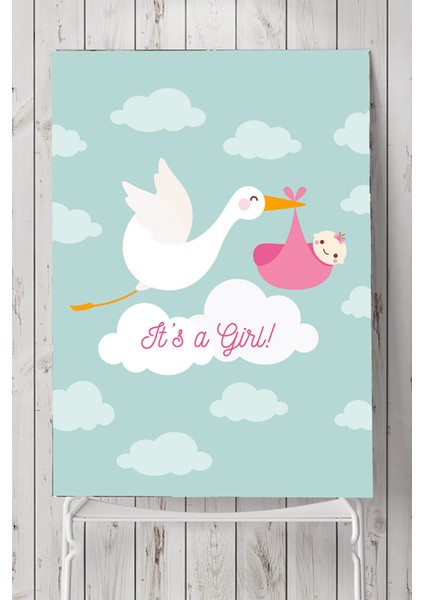 Kız Bebek Çocuk Odası Poster 50 x 70 cm