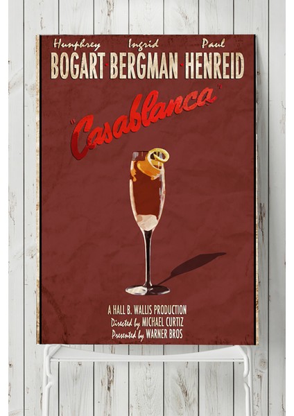 Casablanca-Kazablanka Film Afişi Poster 40 x 60 cm