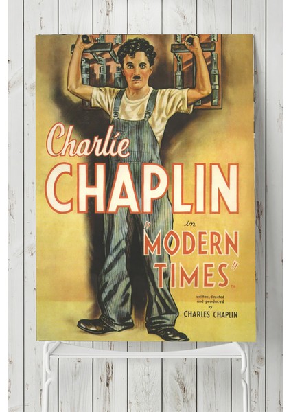 Modern Times - Asri Zamanlar Charlie Chaplin Film Afişi Poster 40 x 60 cm