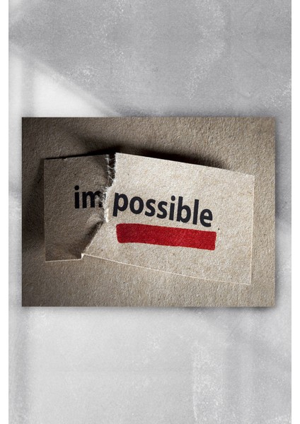 İmkansız Unpossible Girişimcilik Poster 40 x 60 cm