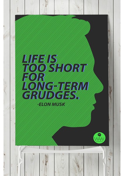 Life Is Too Short Girişimcilik Posteri 40 x 60 cm