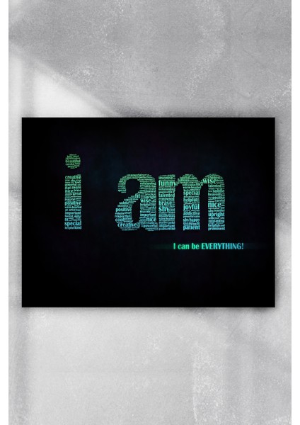 I am Motivasyon Poster 40 x 60 cm