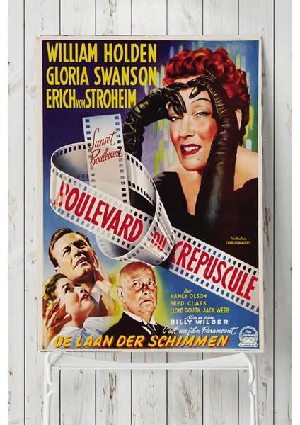 Sunset Boulevard-Sunset Bulvarı Film Afişi Poster 40 x 60 cm