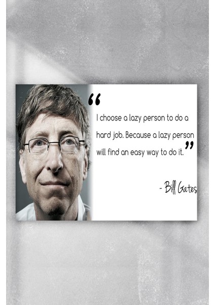 Bill Gates Girisimcilik Poster 40 x 60 cm