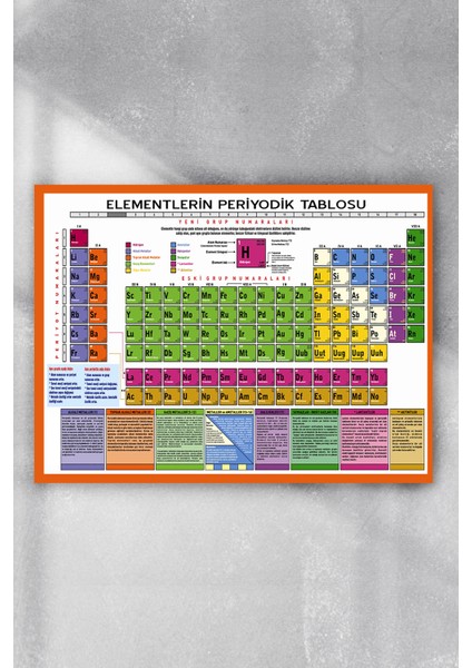 Periyodik Cetvel Bilimsel Poster  40 x 60 cm