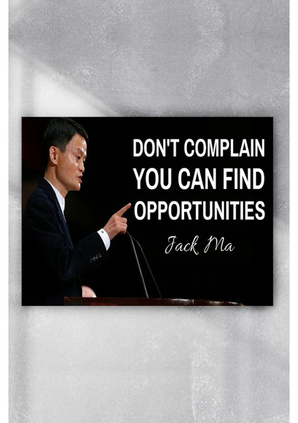 Jack Ma Girişimcilik Poster 40 x 60 cm
