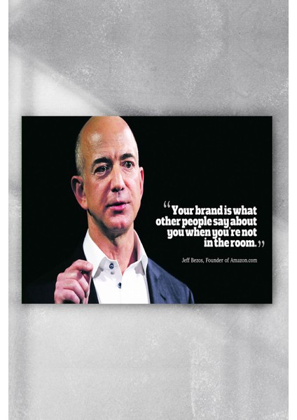 Jeff Bezos Girişimcilik Poster 40 x 60 cm