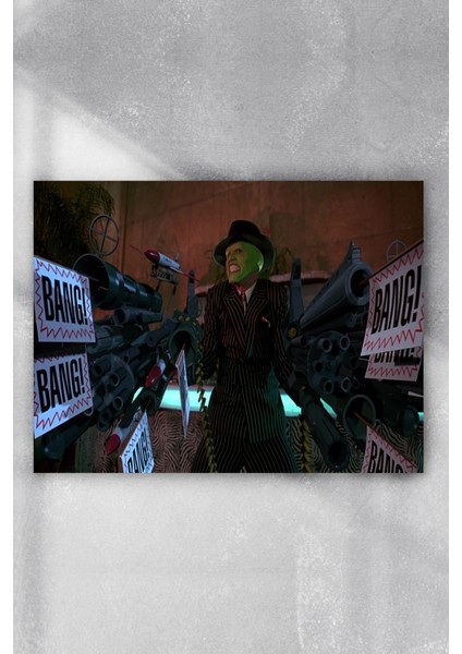 Maske Eğlenceli Mizahi Poster 40 x 60 cm