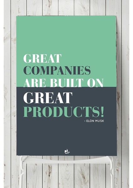 Great Companies Girişimcilik Posteri 40 x 60 cm
