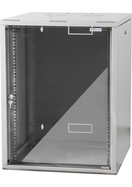 15U 19" 600MM Handy Serisi Duvar Tipi Rack Kabinet Beyaz