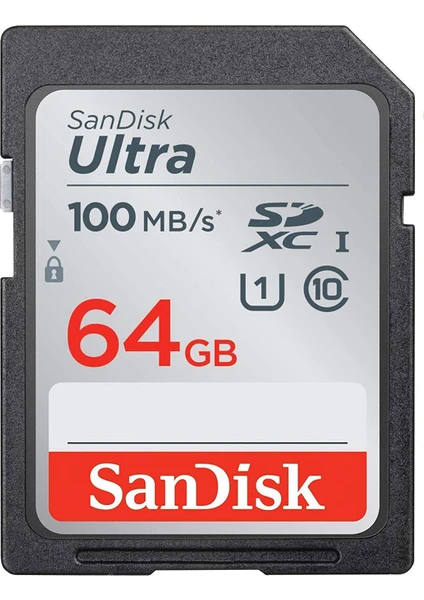 Ultra Sdhc 64GB 100MB/S Class 10 Uhs-I Hafıza Kartı SDSDUNR-064G-GN6IN