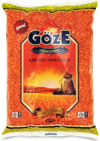 Göze Kırmızı Mercimek 2500 gr