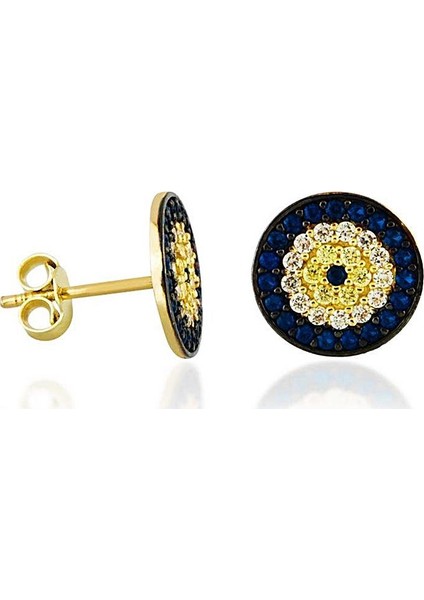 Sosyete Altın Çivi Küpe 14K Gold
