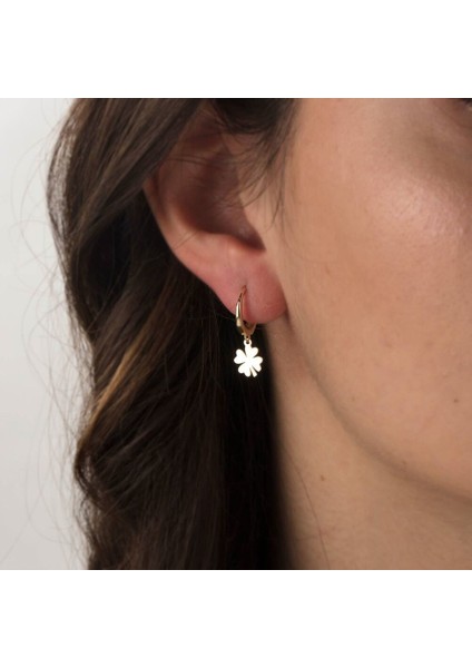 Yonca Altın Sallantılı Küpe 14K Gold Kalp'li fiyatları