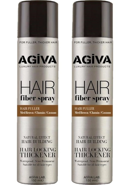 Dolgunlaştırıcı Hair Fiber Spray Kahverengi 150ML x 2