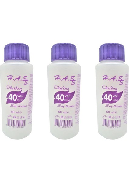 Oksidan Peroksit 40 Volüm (%12) 60 Ml. X 3