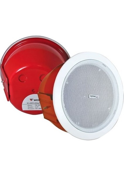 Ws-805 5 İnç 6W 8 Ohm 100V Tavan Hoparlör