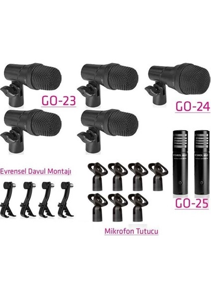 Godk-7 7-Parca Davul Mikrofon Seti